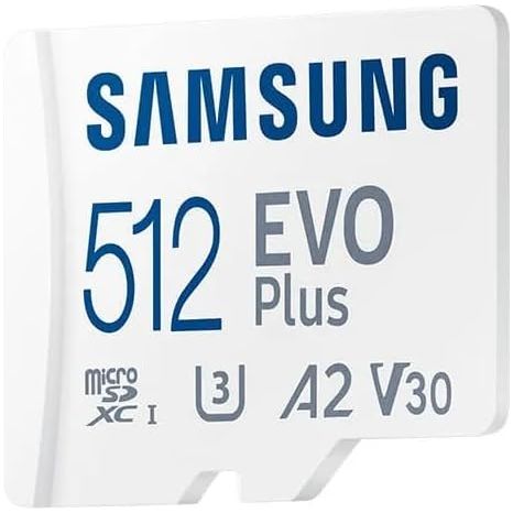 Samsung EVO Plus 512GB MicroSDXC Card UHS-I U3 with SD Adapter