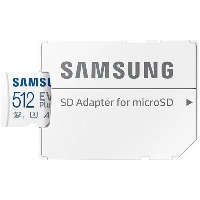 Samsung EVO Plus 512GB MicroSDXC Card UHS-I U3 with SD Adapter