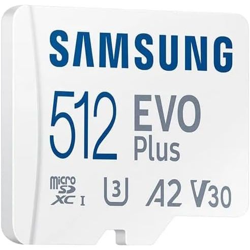 Samsung EVO Plus 512GB MicroSDXC Card UHS-I U3 with SD Adapter