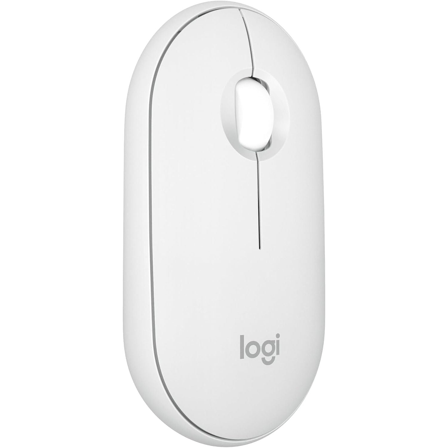 Logitech Pebble Mouse 2 M350s – Slim Bluetooth Wireless Mouse, White