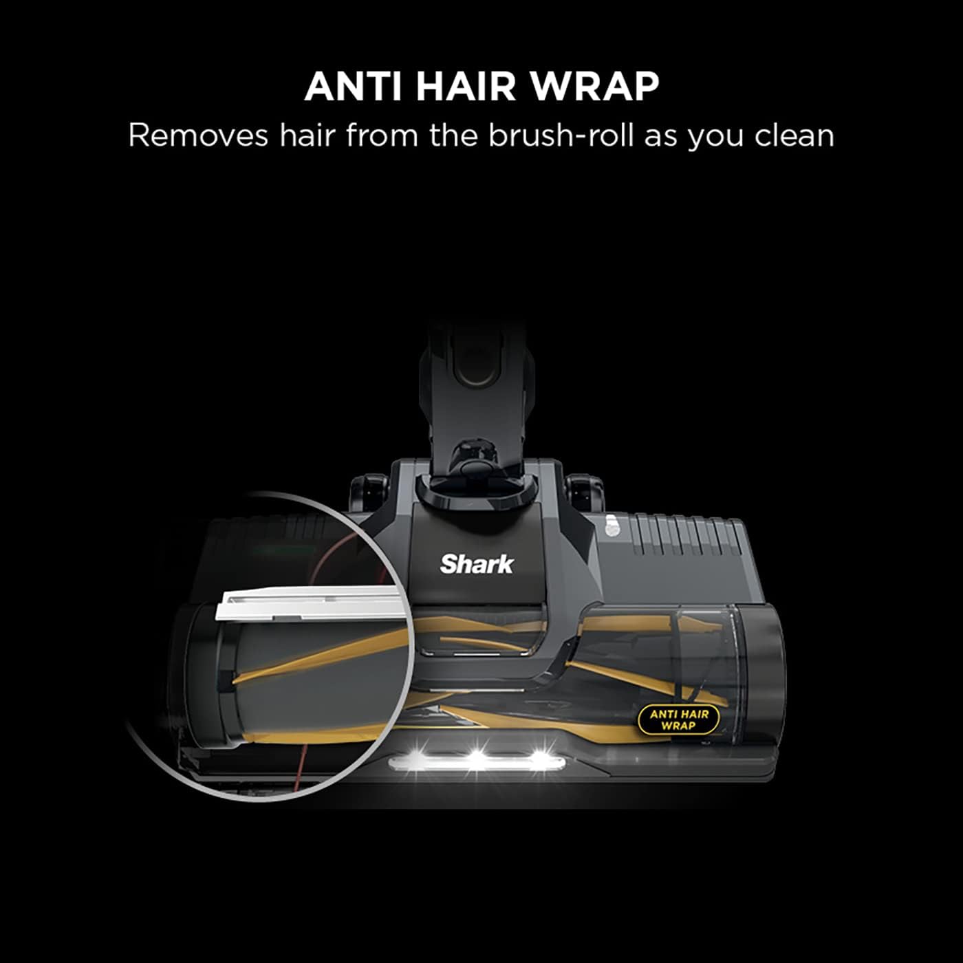 Shark Cordless Stick Vacuum Cleaner IZ202UKT – Anti Hair Wrap, 40min Runtime, Pet & Crevice Tools, Purple