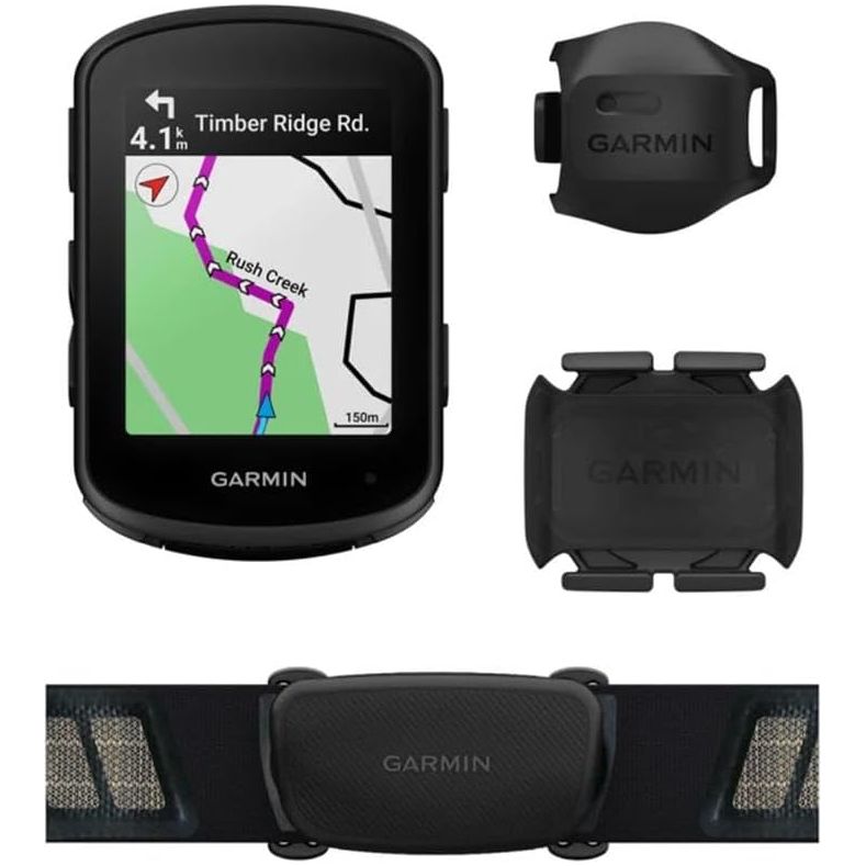 Garmin Edge 840 Bundle – GPS Cycling Computer with HRM-Dual, Speed & Cadence Sensors