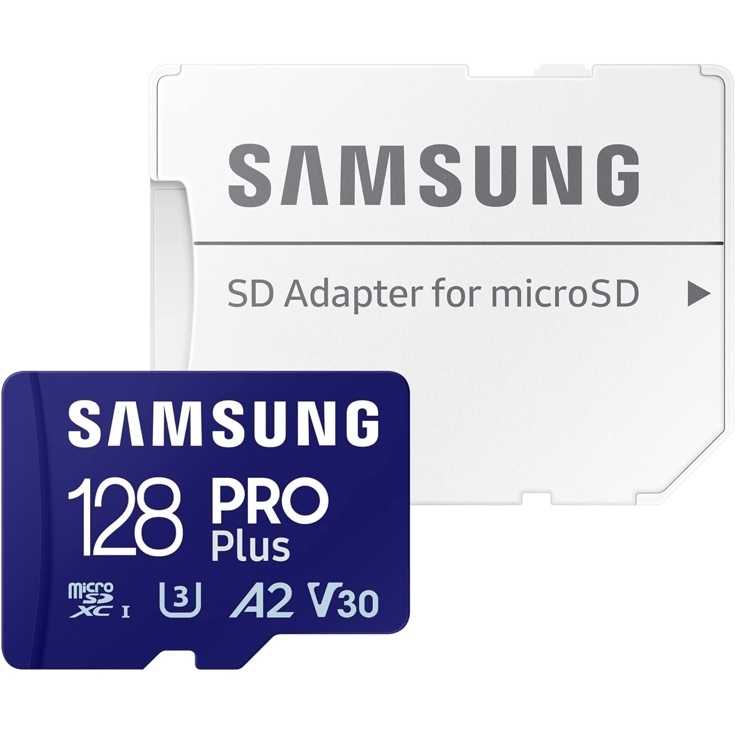 Samsung PRO Plus 128GB MicroSD Card UHS-I U3 – 180MB/s Read, 130MB/s Write, Includes USB Reader