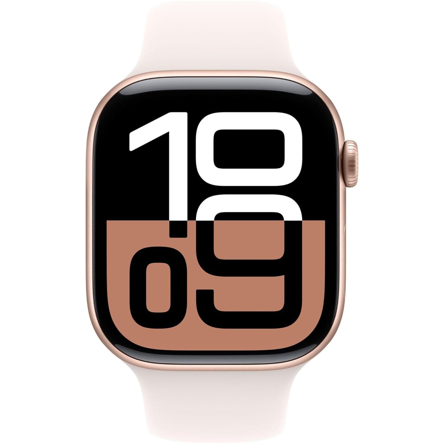 Apple Watch Series 10 GPS + Cellular 46mm – Rose Gold Aluminium, Light Blush Sport Band, Fitness Tracker, ECG