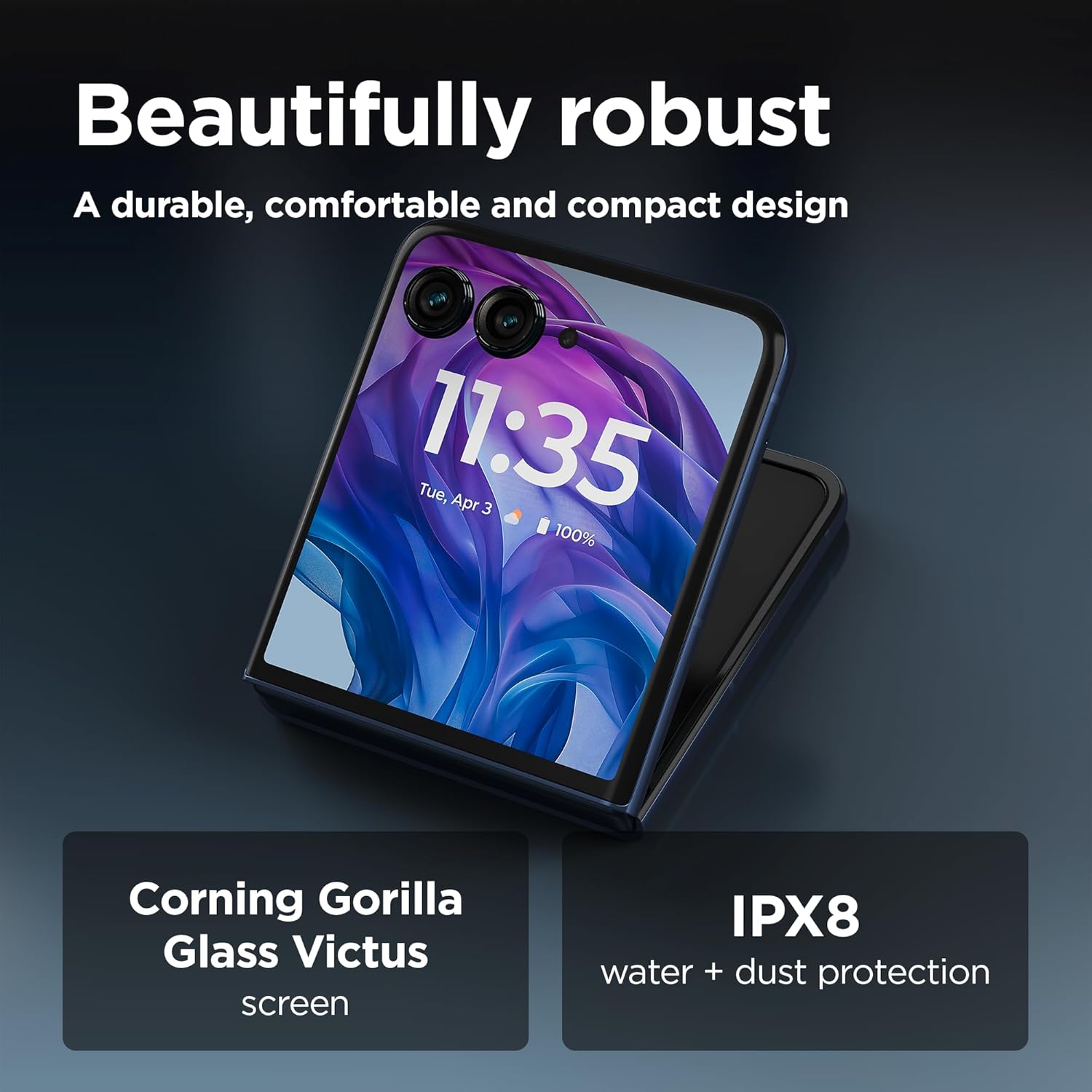 Motorola Moto Razr 50 Ultra – 12GB RAM, 512GB Storage, Midnight Blue