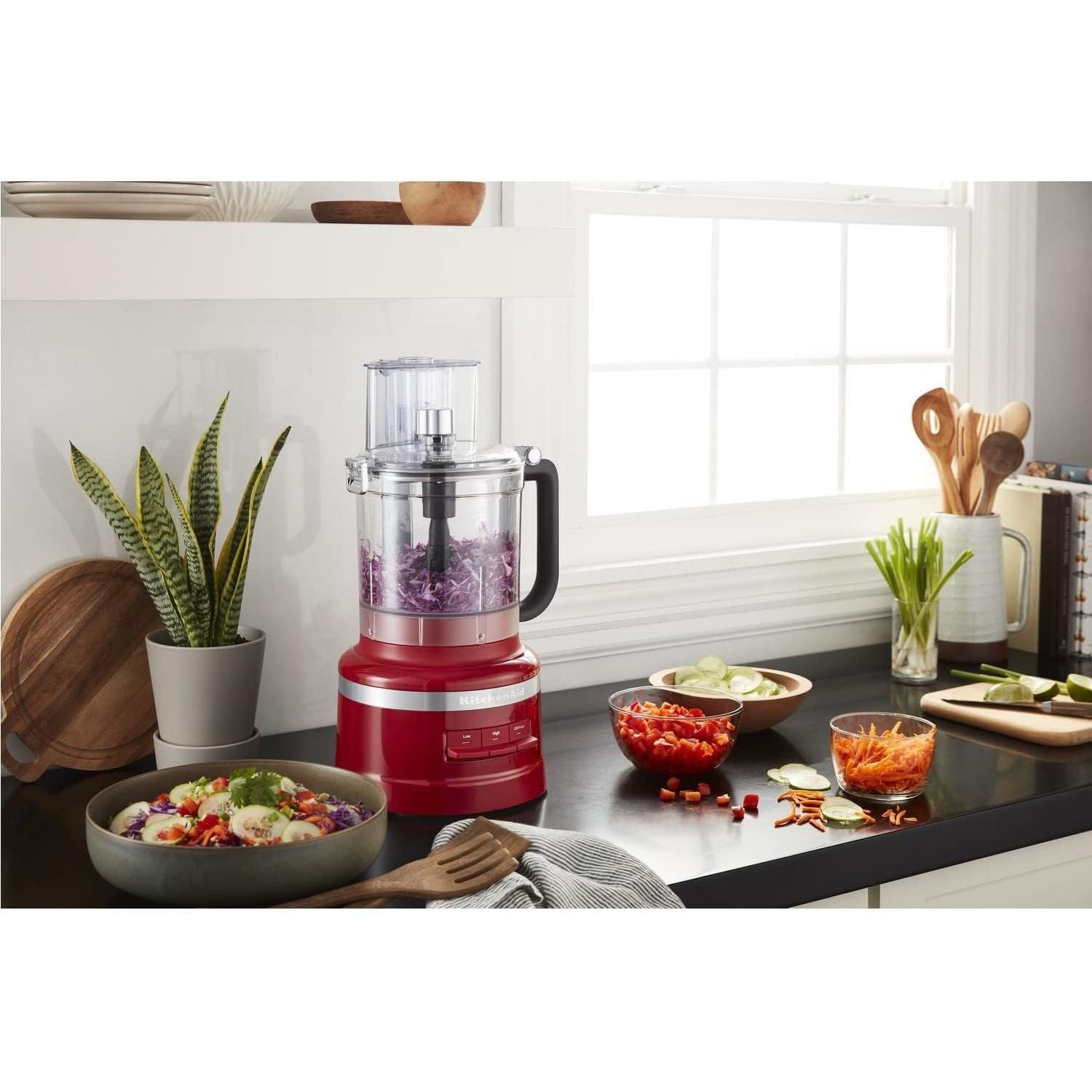 KitchenAid 3.1L Food Processor – Empire Red (Model 5KFP1319BER)