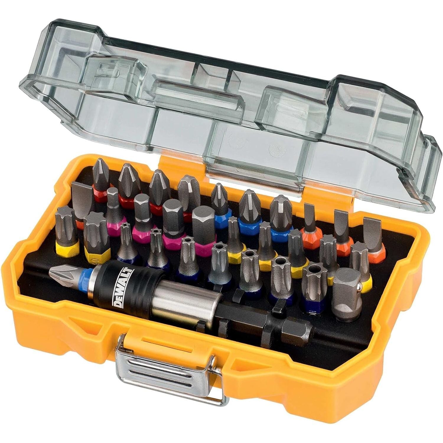 DEWALT DT7969-QZ – 32 Piece XR Professional Magnetic Screwdriver Bit Set (Yellow, Energy Class C)