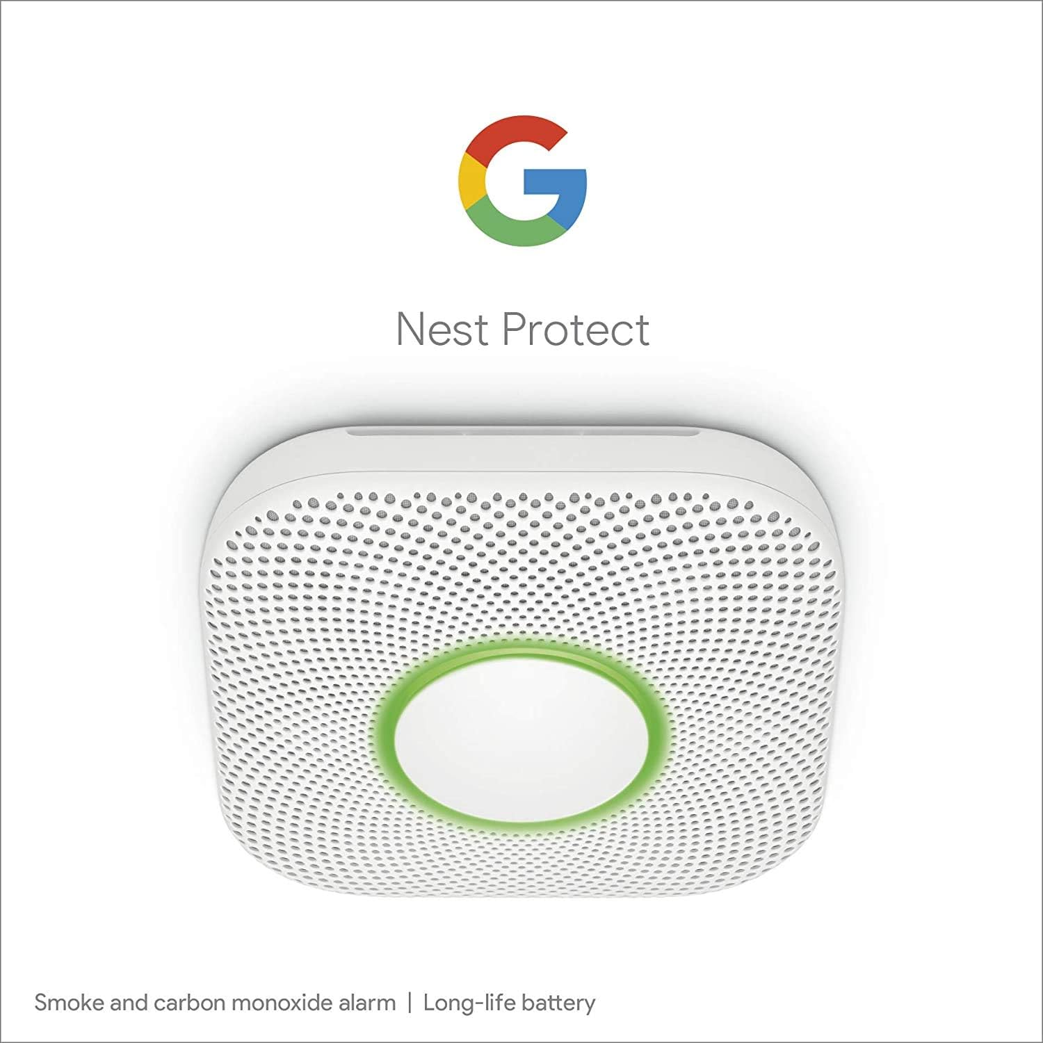 Google Nest Protect – Battery Smoke & Carbon Monoxide Detector