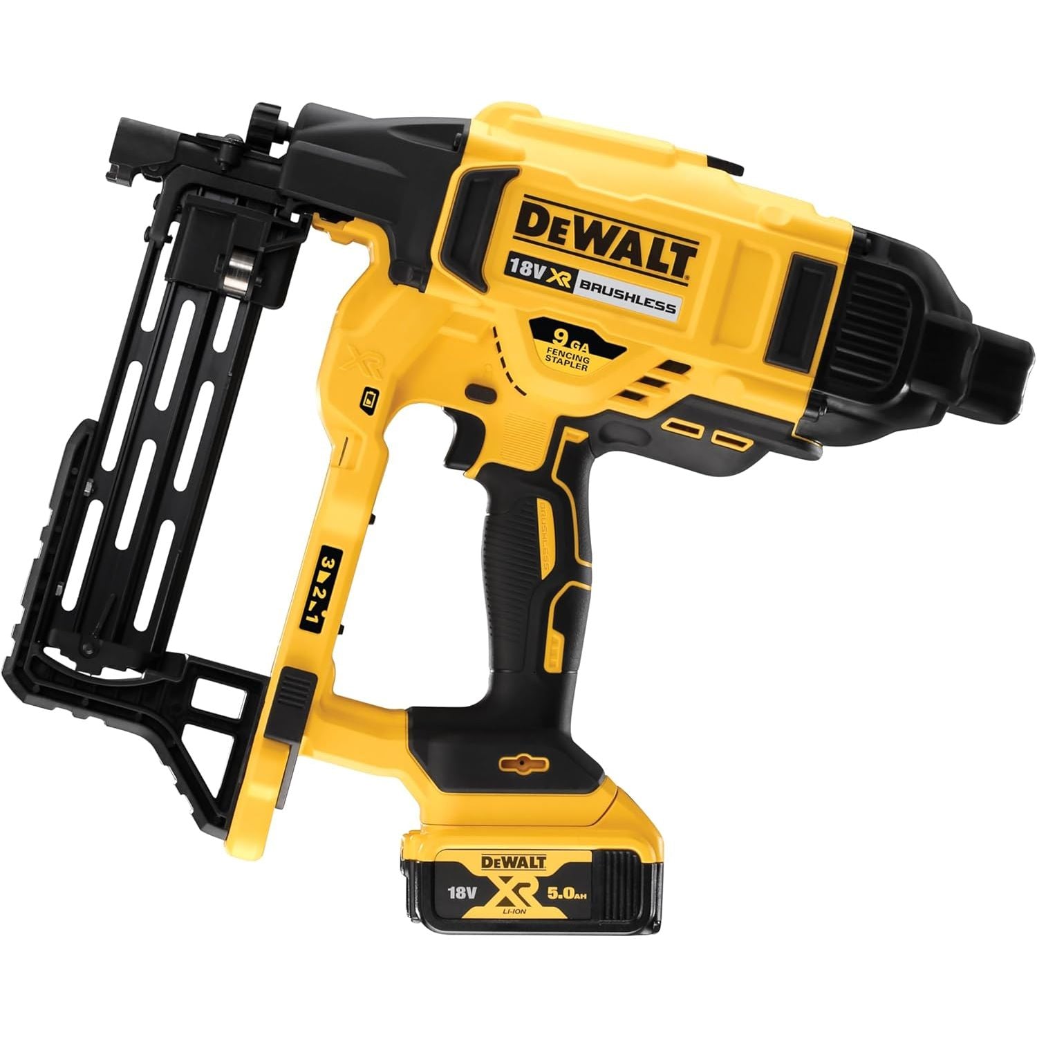 DeWalt DCFS950P2-GB 18V Brushless Fencing Stapler – 2x 5Ah Batteries & Kitbox