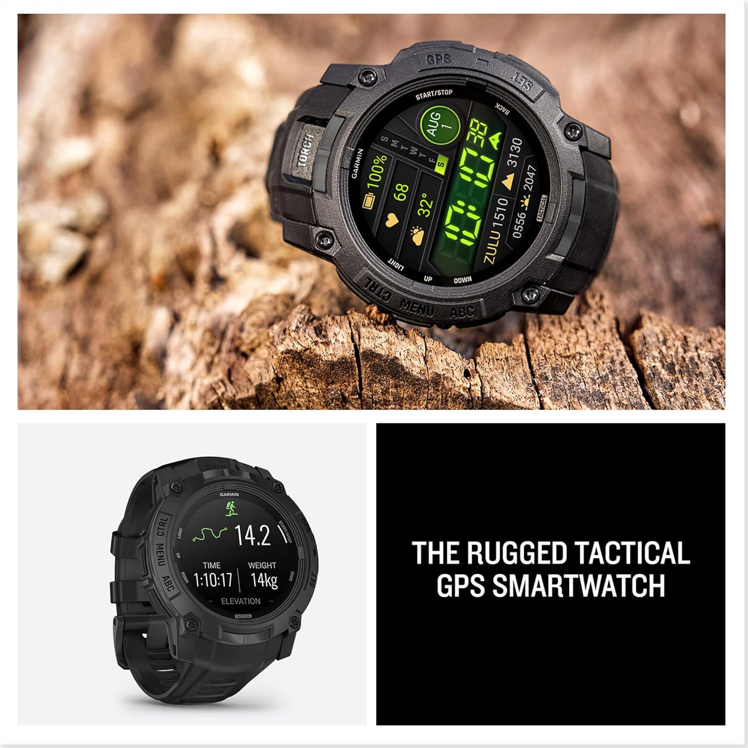 Garmin Instinct 3 Tactical Edition 50mm – Black