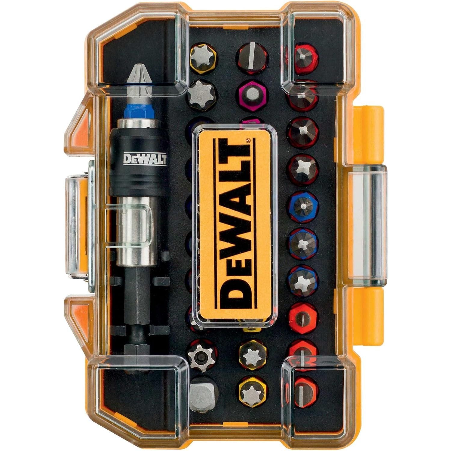 DEWALT DT7969-QZ – 32 Piece XR Professional Magnetic Screwdriver Bit Set (Yellow, Energy Class C)