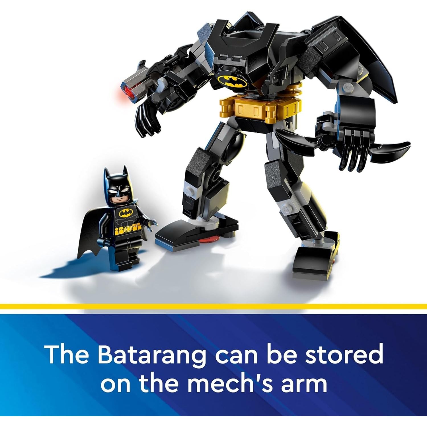 LEGO DC Batman Mech Armour Super-Hero Toy for Kids, Collectible Set with Robot Action Figure and Minifigure, Small Creative Gift for 6 Plus Year Old Boys, Girls 76270