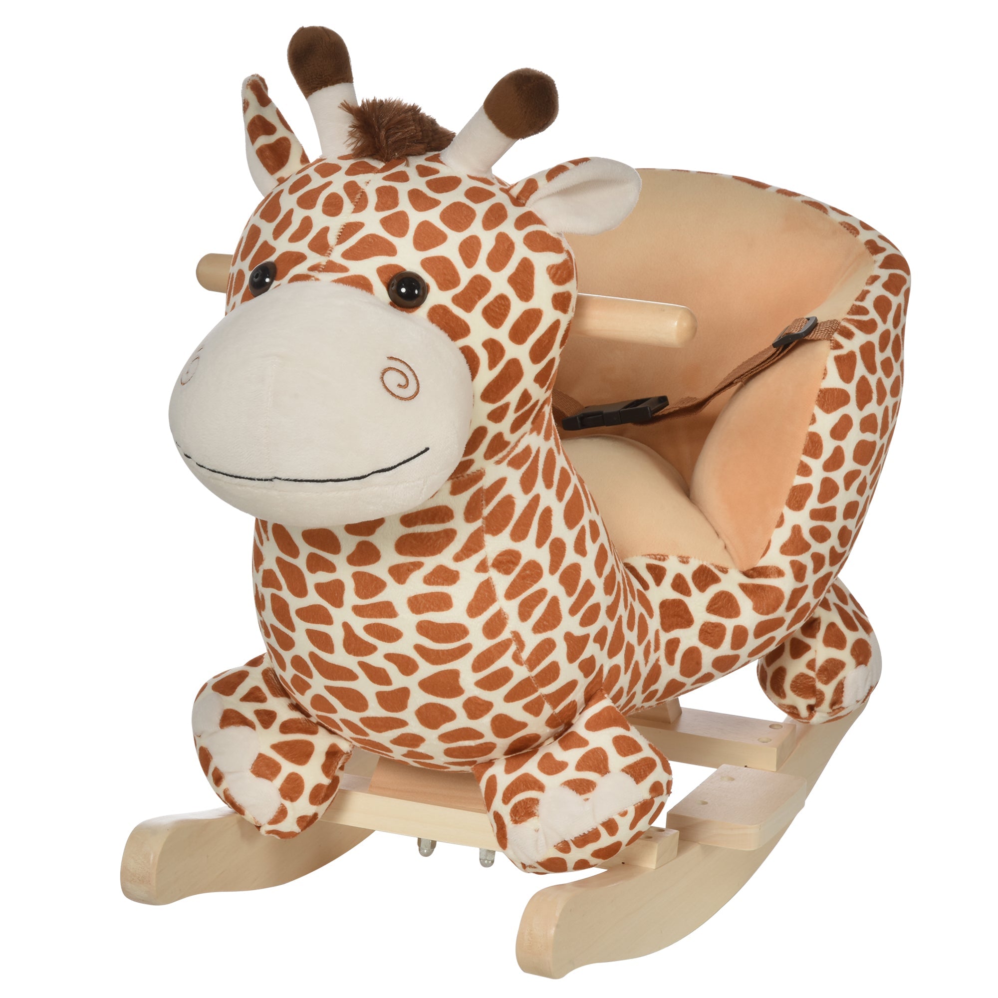 Kids Rocking Horse Toys Giraffe Seat w/ Sound Toddlers Baby Toy-Giraffe-0