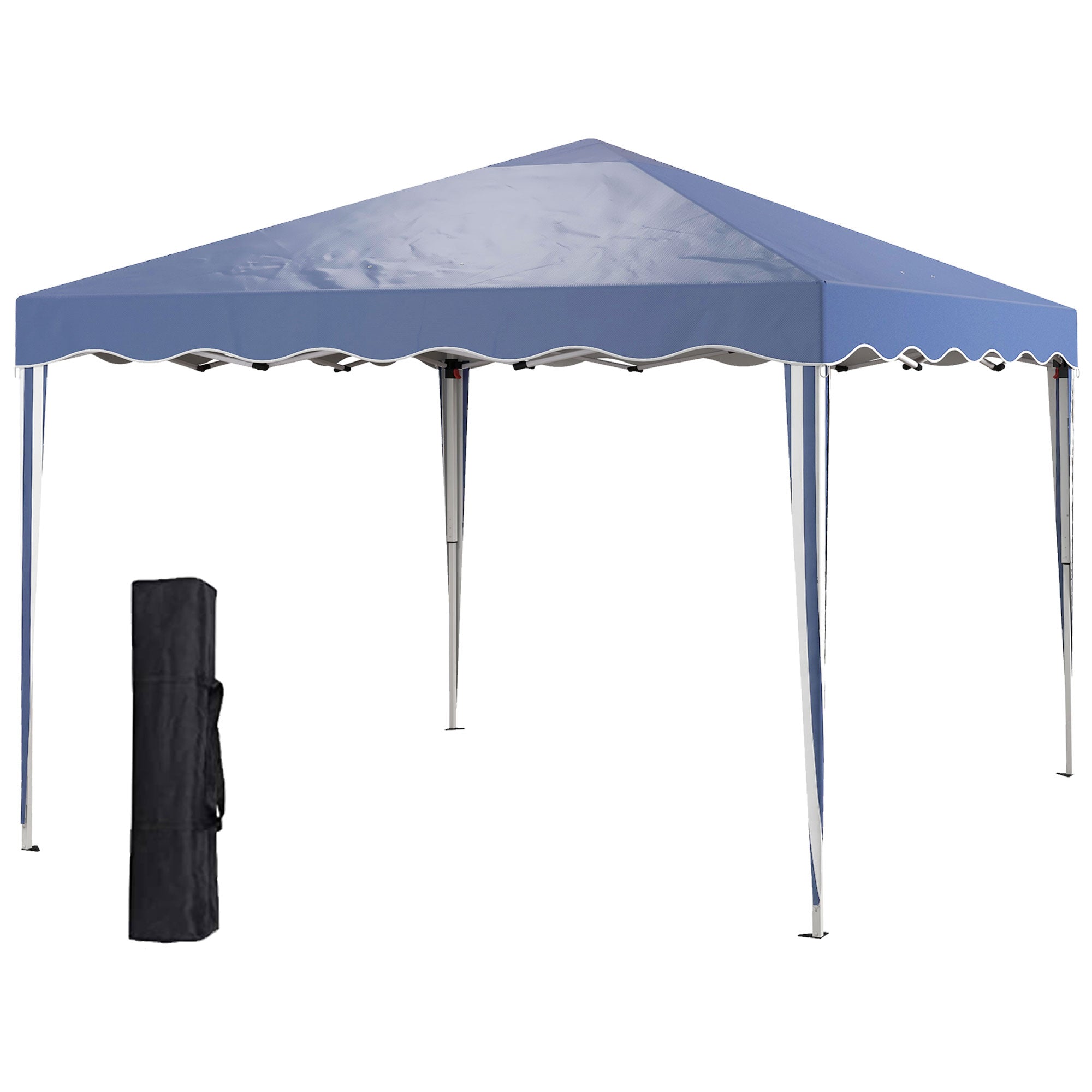 3 x 3m Pop Up Gazebo, Outdoor Camping Gazebo Party Tent with Carry Bag-0