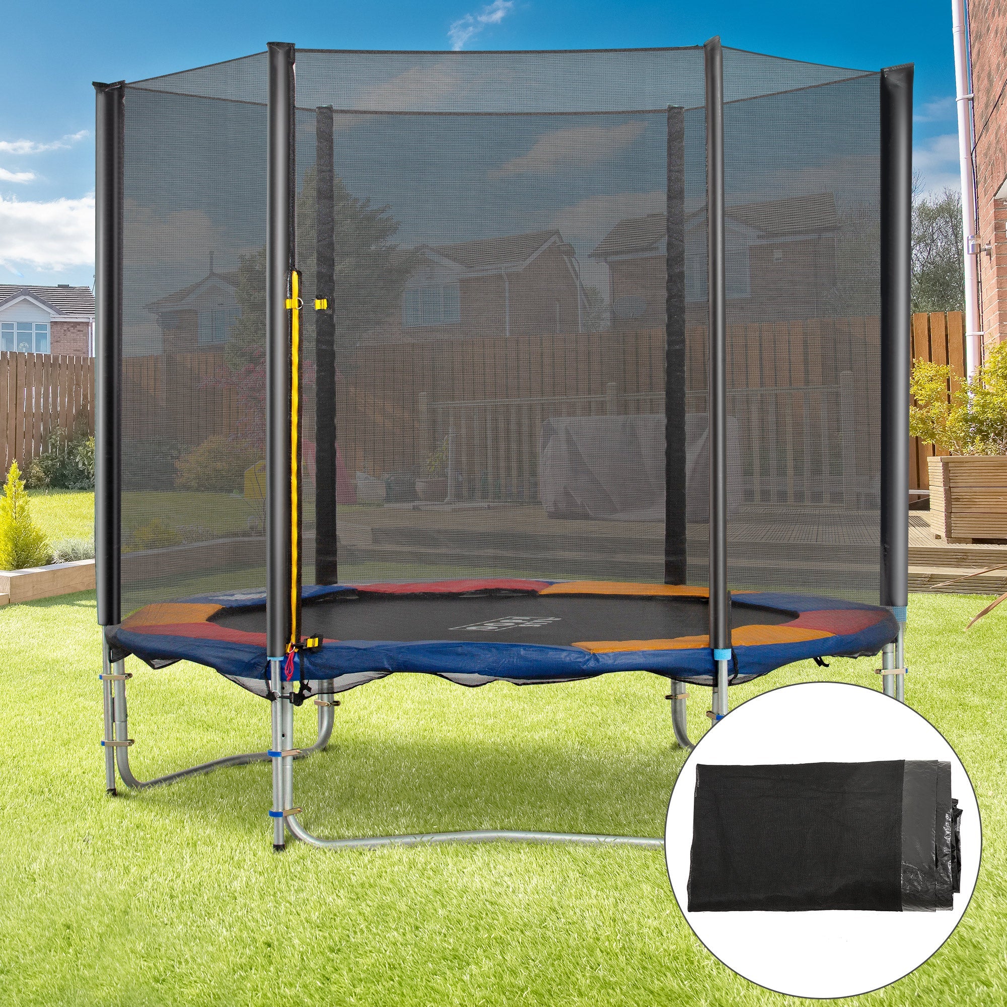 10ft Replacement Safety Trampoline Net with Enclosure-1