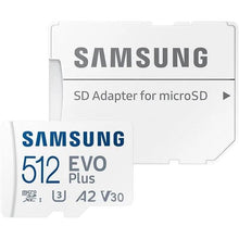 Samsung EVO Plus 512GB MicroSDXC Card UHS-I U3 with SD Adapter