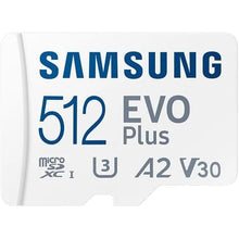 Samsung EVO Plus 512GB MicroSDXC Card UHS-I U3 with SD Adapter