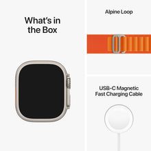 Apple Watch Series Ultra 49mm GPS + Cellular – Titanium Case, Orange Alpine Loop