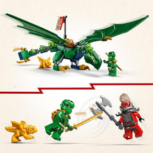 LEGO NINJAGO Lloyd’s Green Forest Dragon Figure – Building Toy with 2 Minifigures (71829)