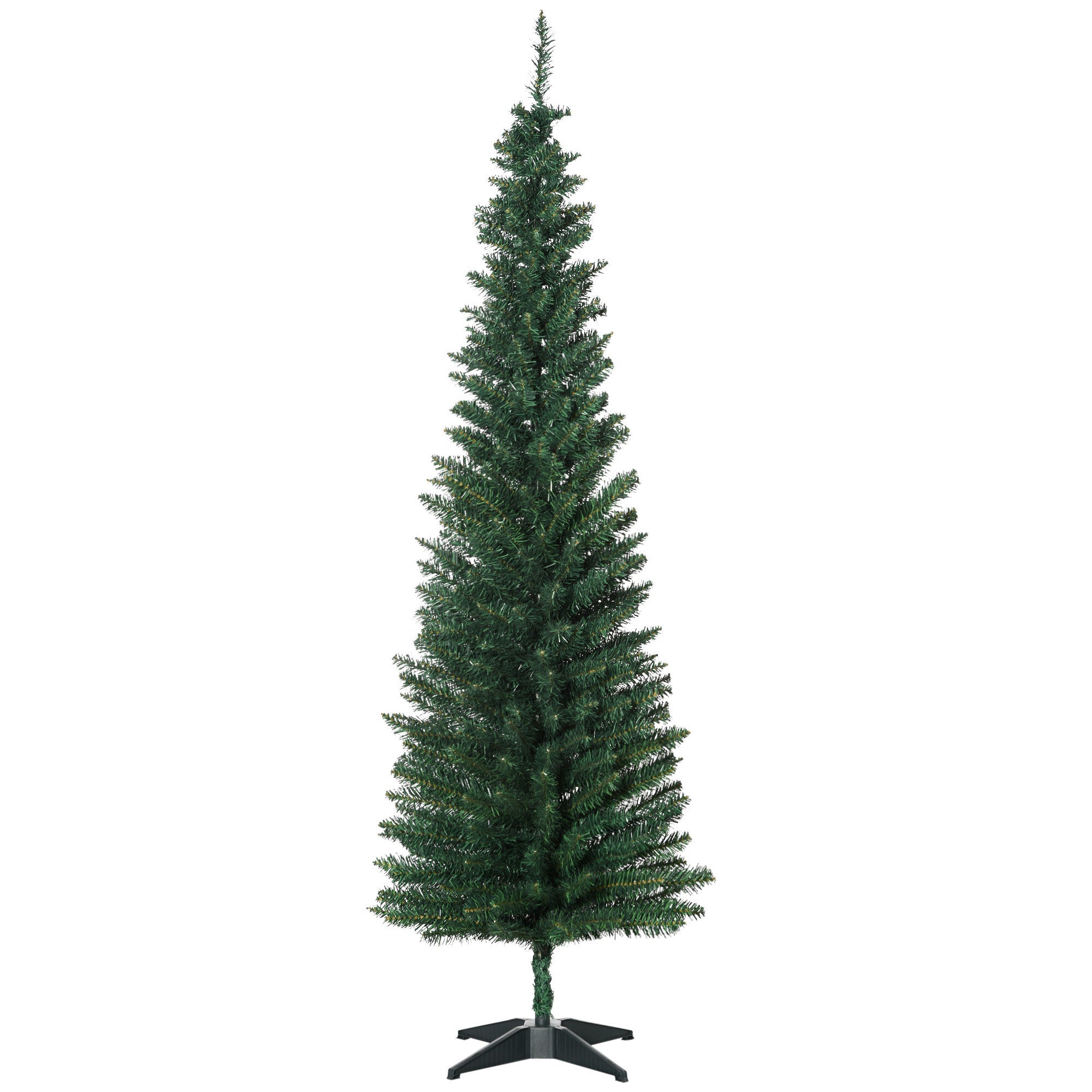 1.8m Artificial Christmas Tree Pine Tree W/Plastic Stand-Green-0