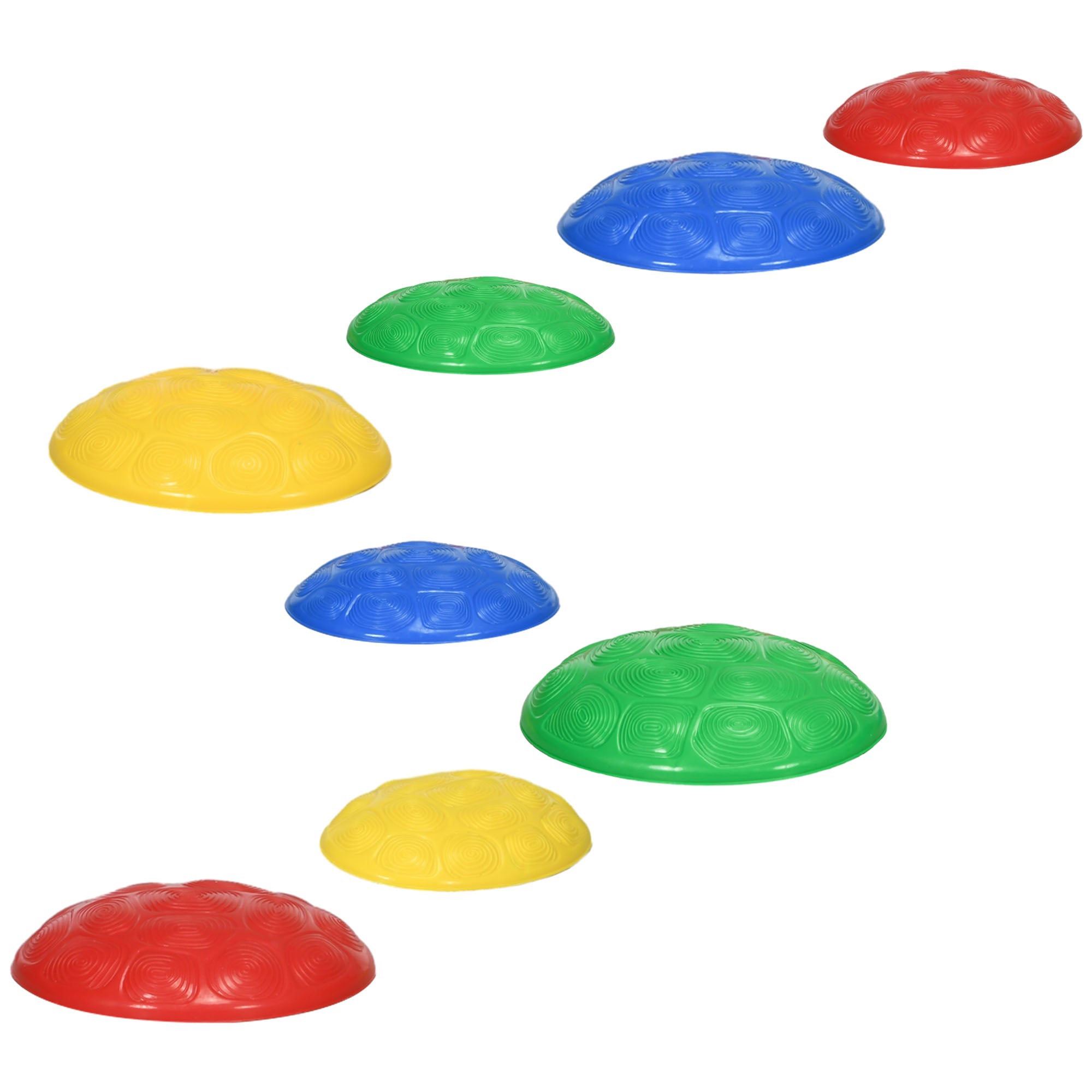 8Pcs Kids Stepping Stones with Non-Slip Mats, Balance River Stones Indoor Outdoor Sensory Toys for 3-8 Years Old-0