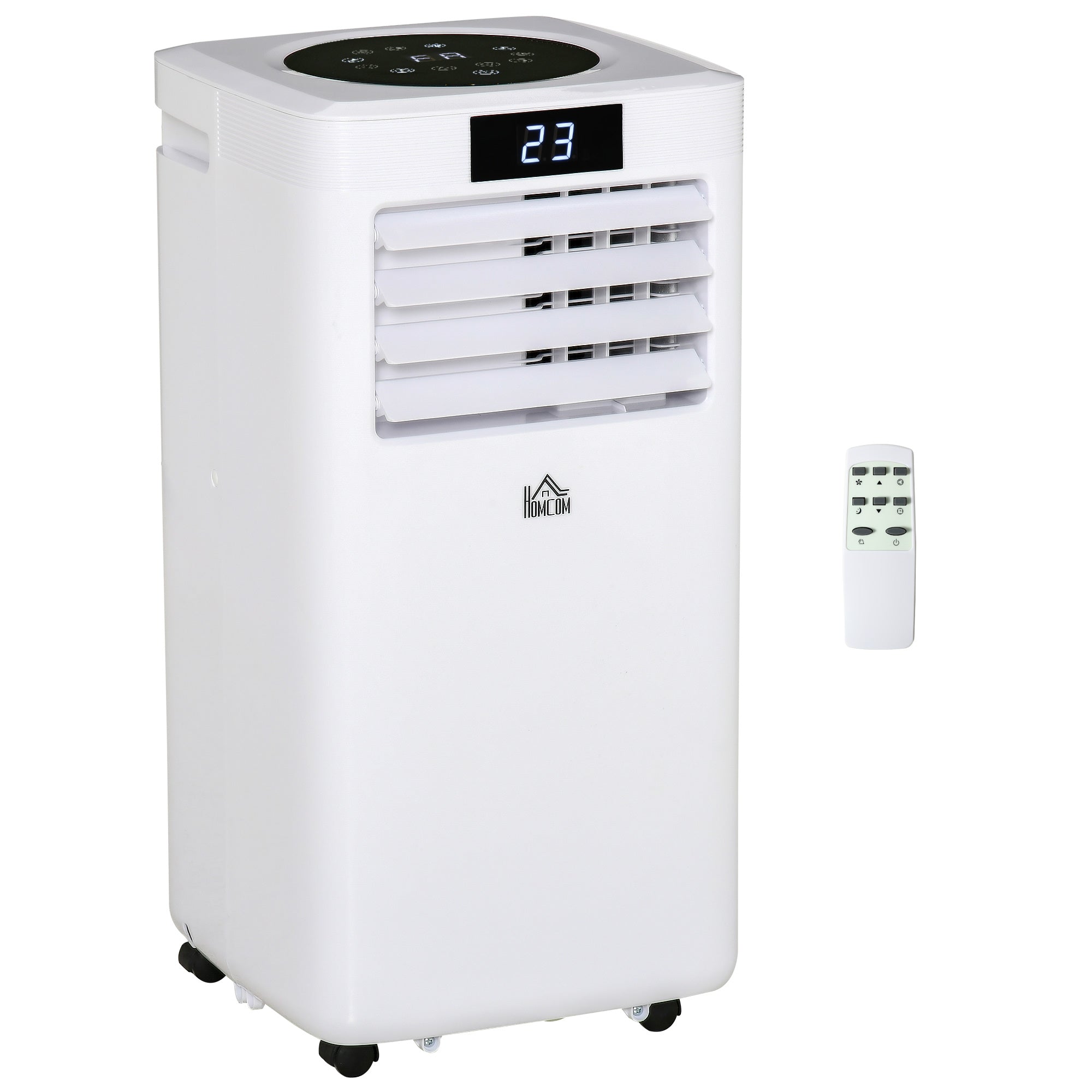 10000 BTU Air Conditioner Portable AC Unit for Cooling Dehumidifying Ventilating with Remote Controller, LED Display, Timer, for Bedroom, White-0