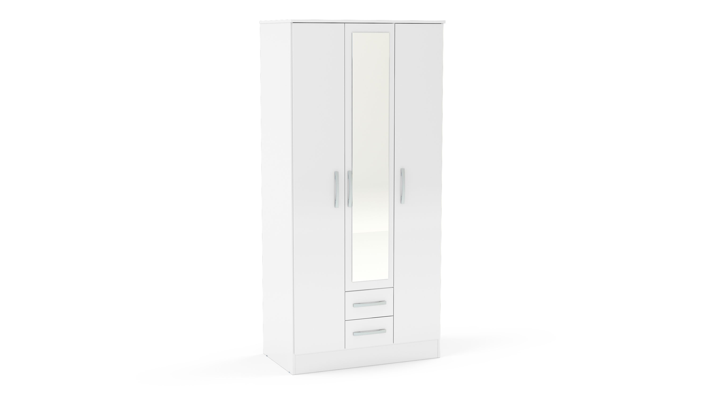 Lynx 3 Door 2 Drawer Wardrobe With Mirror-4