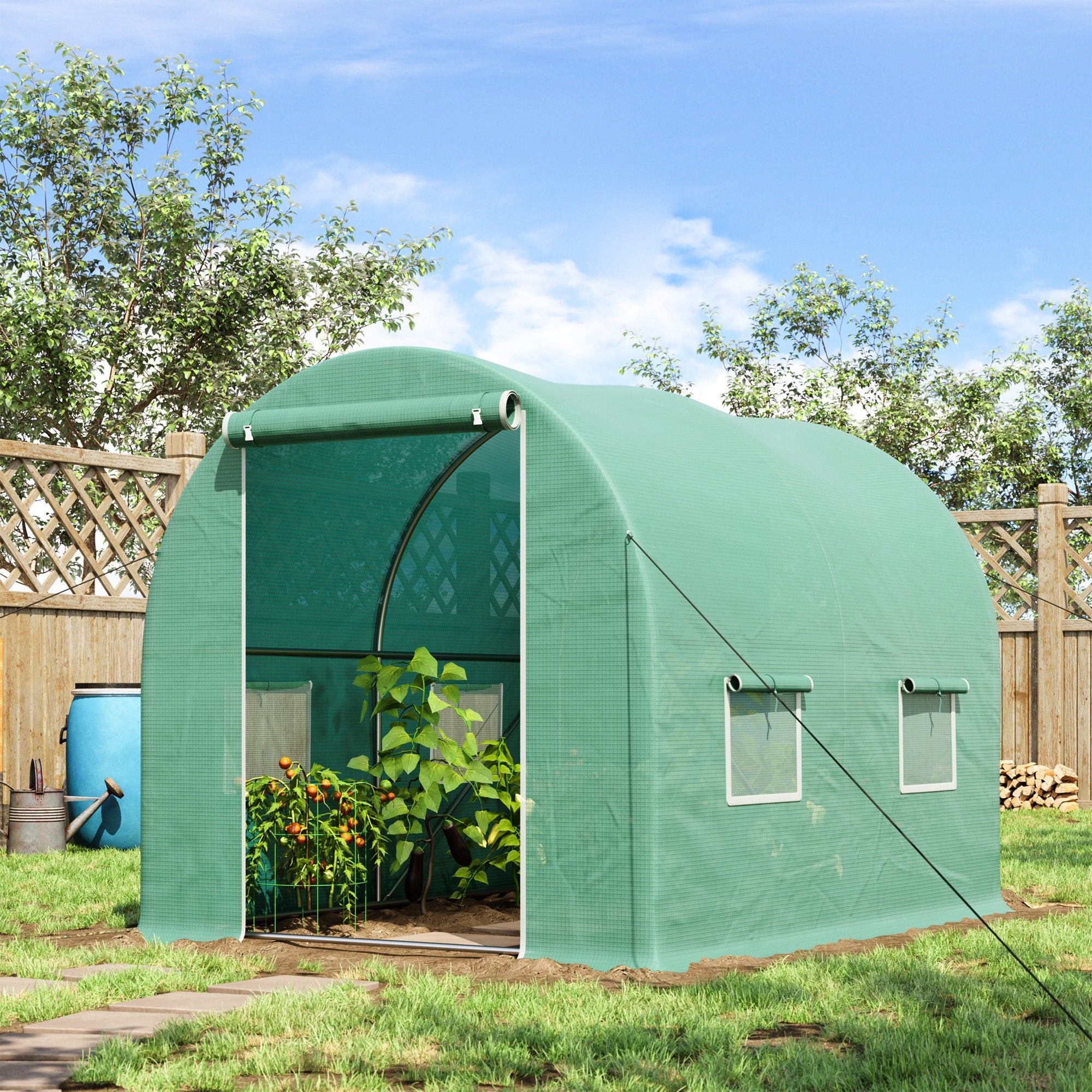 Walk-in Greenhouse, 3 x 2 M-Green-1