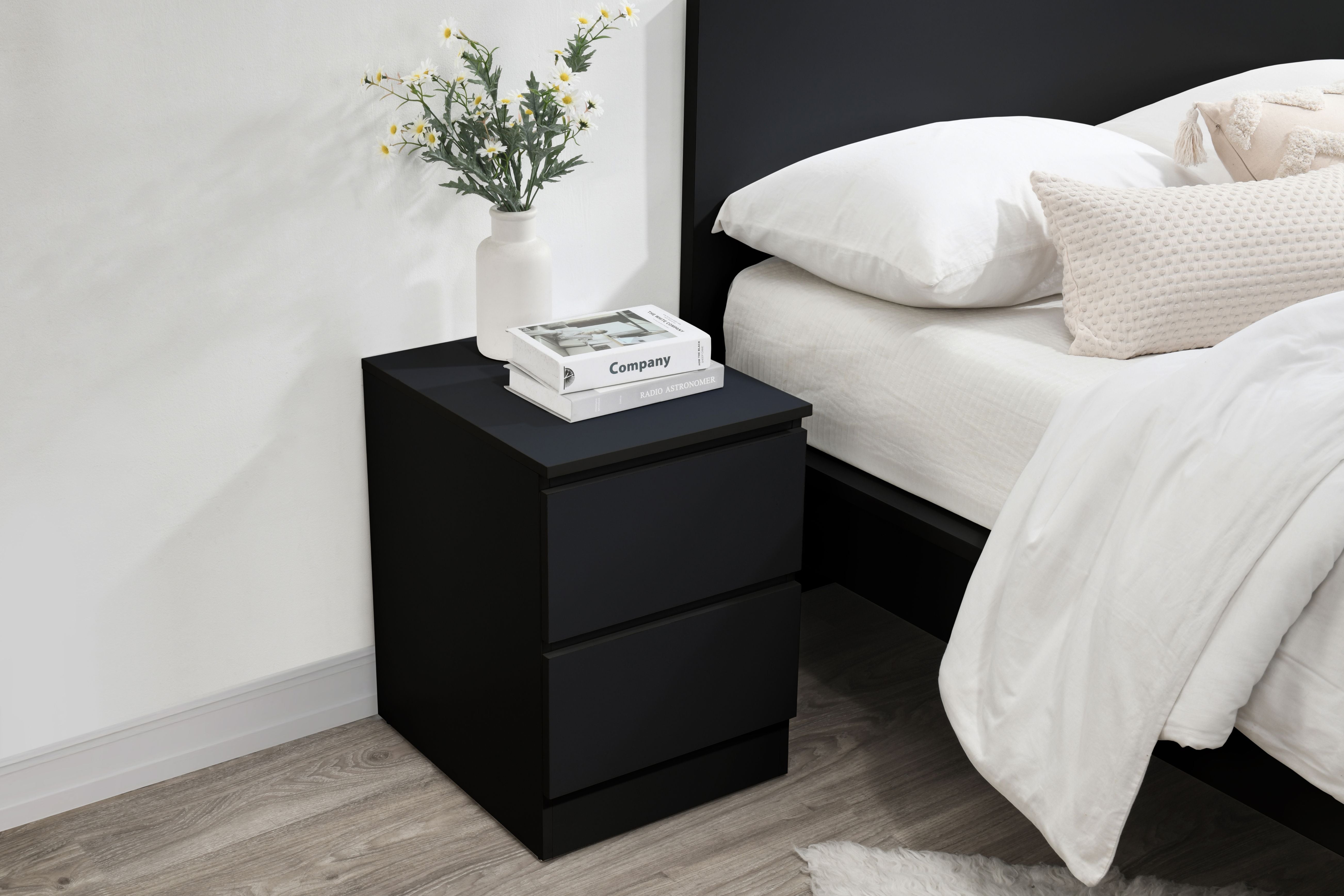 Oslo 2 Drawer Bedside-2