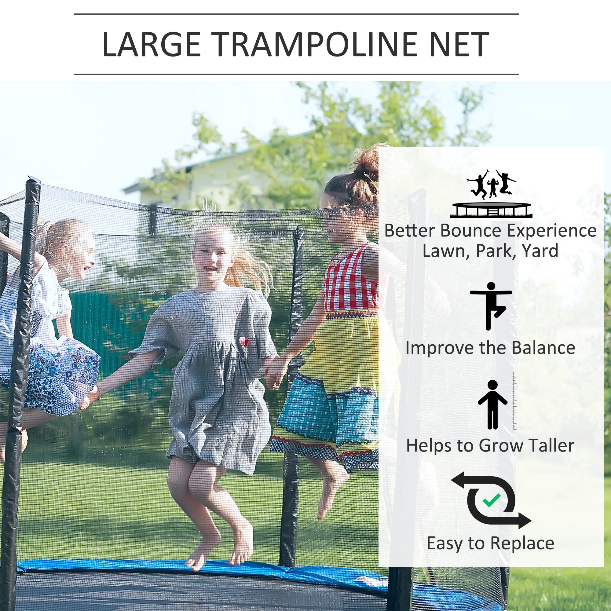 13ft Trampoline Enclosure Net-3