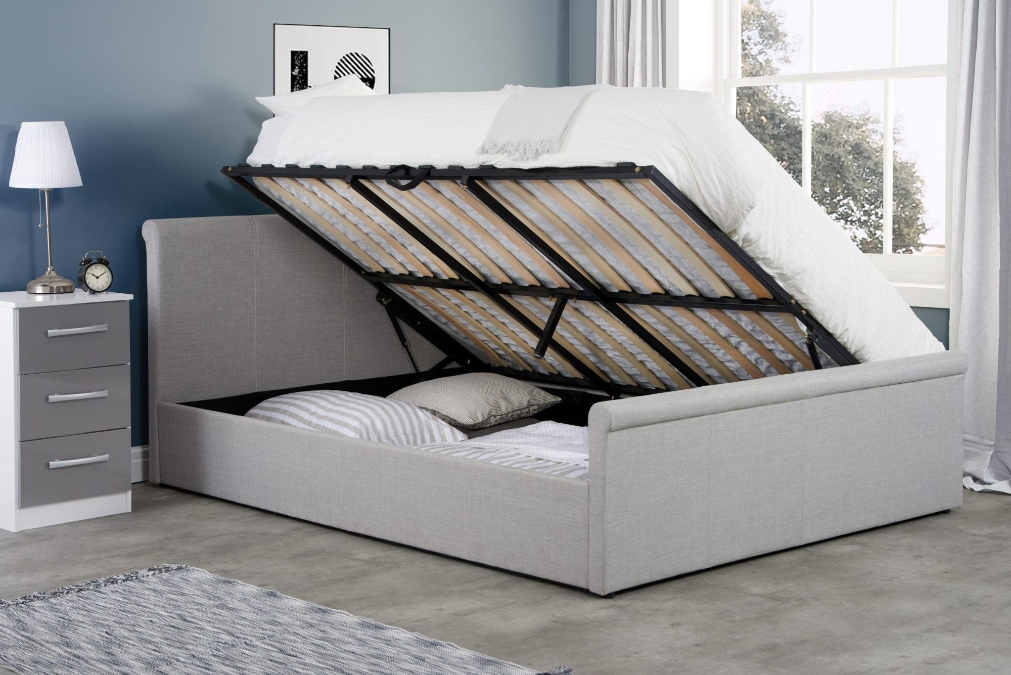 Stratus Small Double Ottoman Bed-1