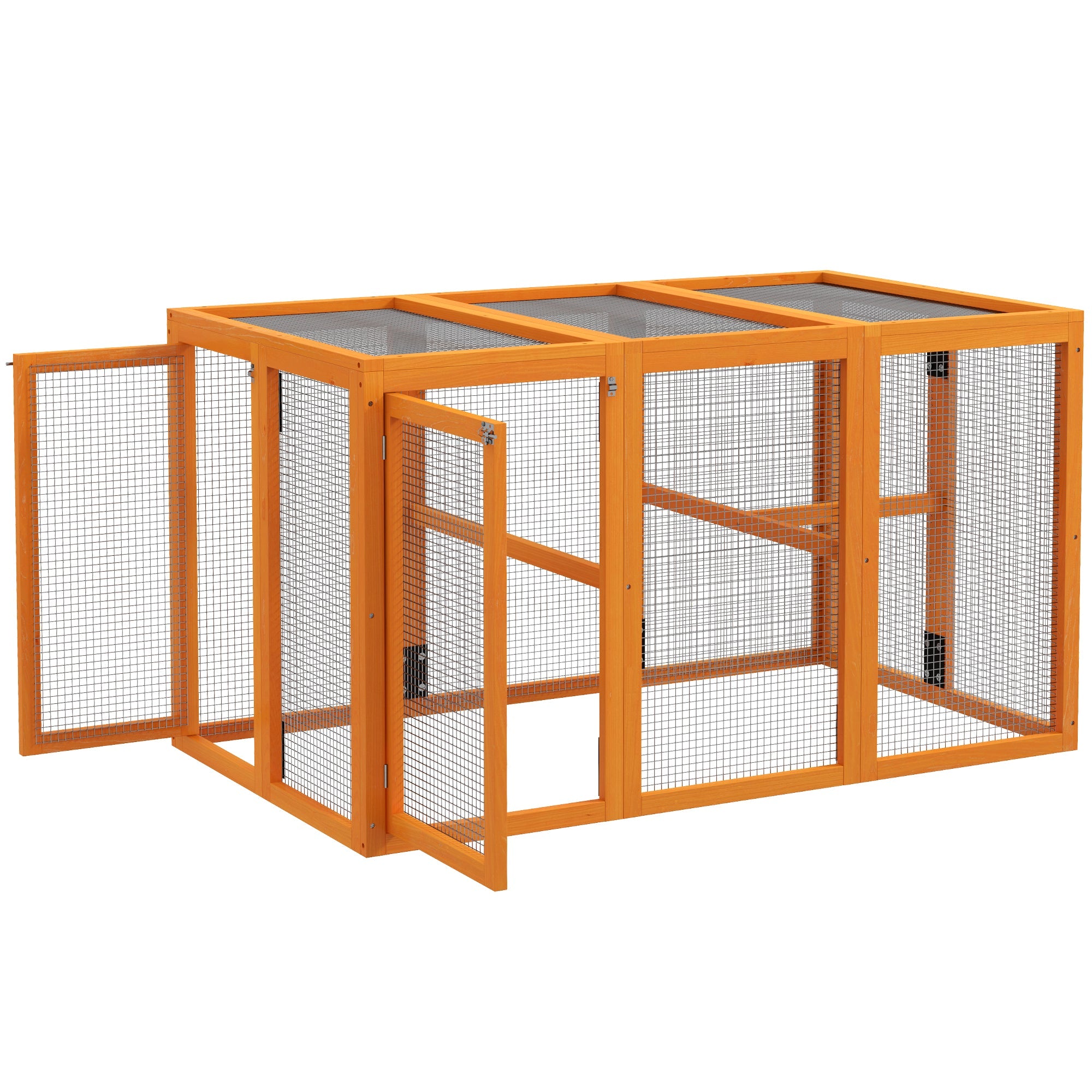 Wooden Chicken Coop with Combinable Design, for 1-3 Chickens-0