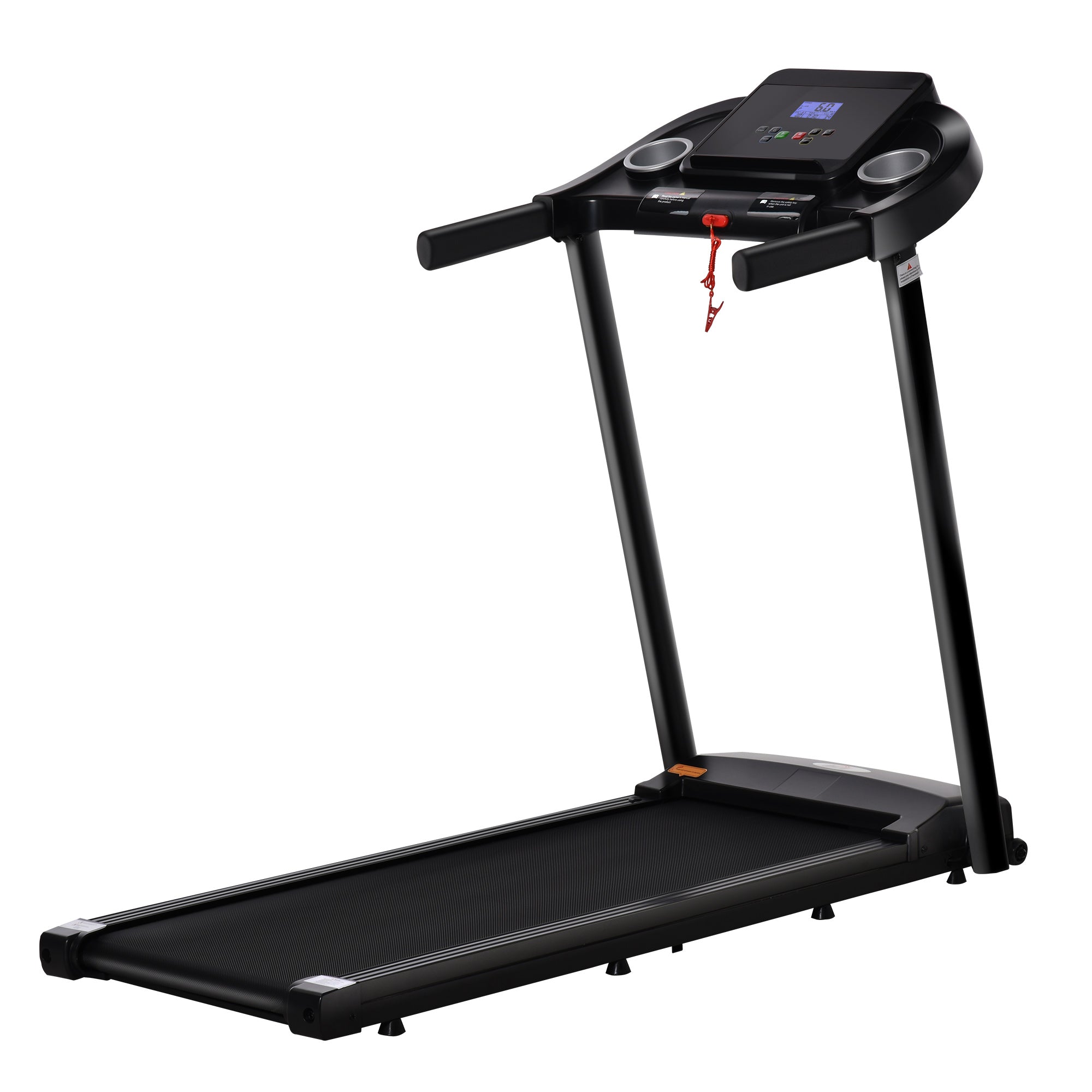 1.5HP Treadmill, 12km/h Electric 1.5HP Motorised Running Machine, w/ 12 Programs, LED Display, for Home Gym Indoor Fitness-0