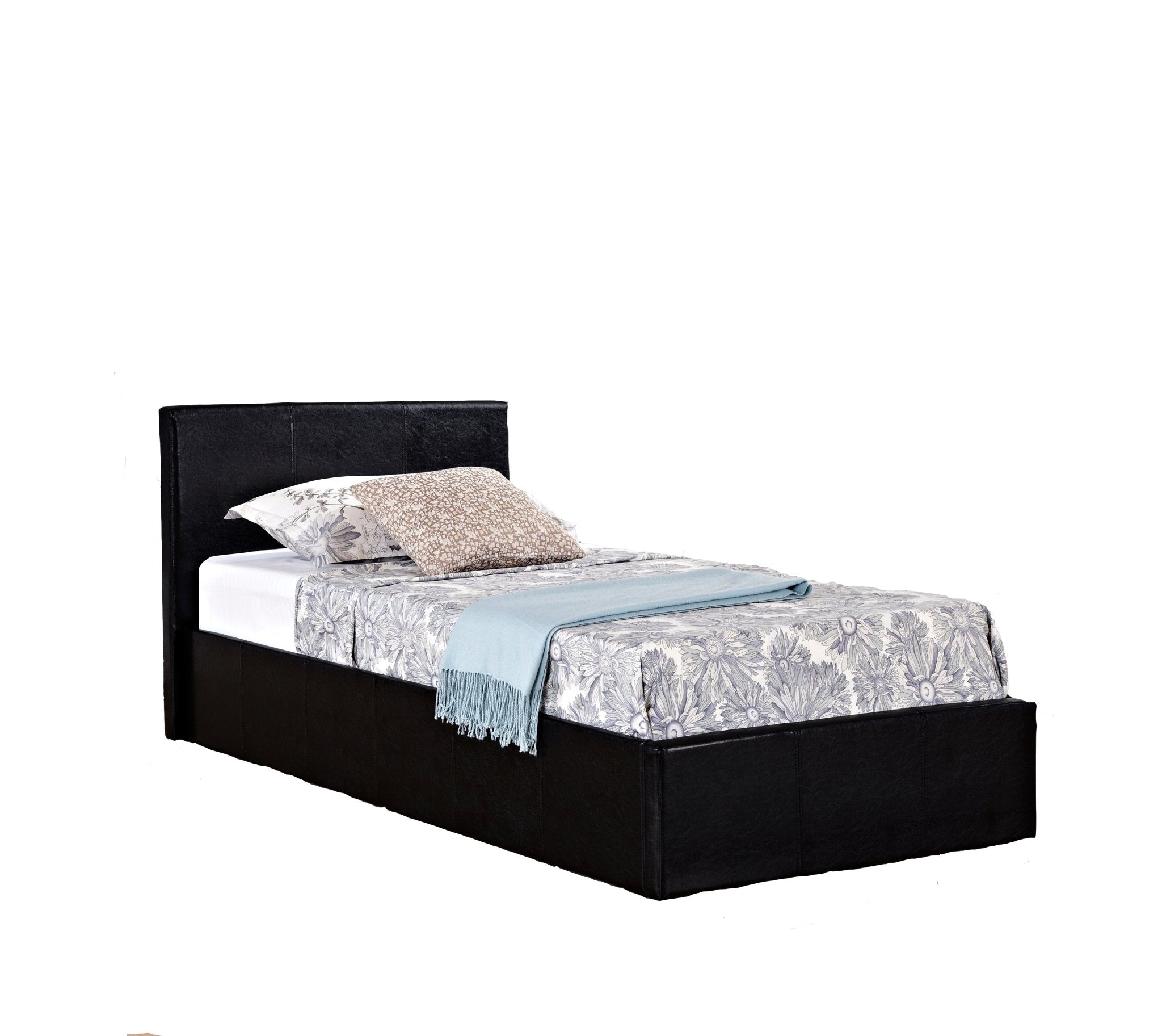 Berlin Single Ottoman Bed - Black-3