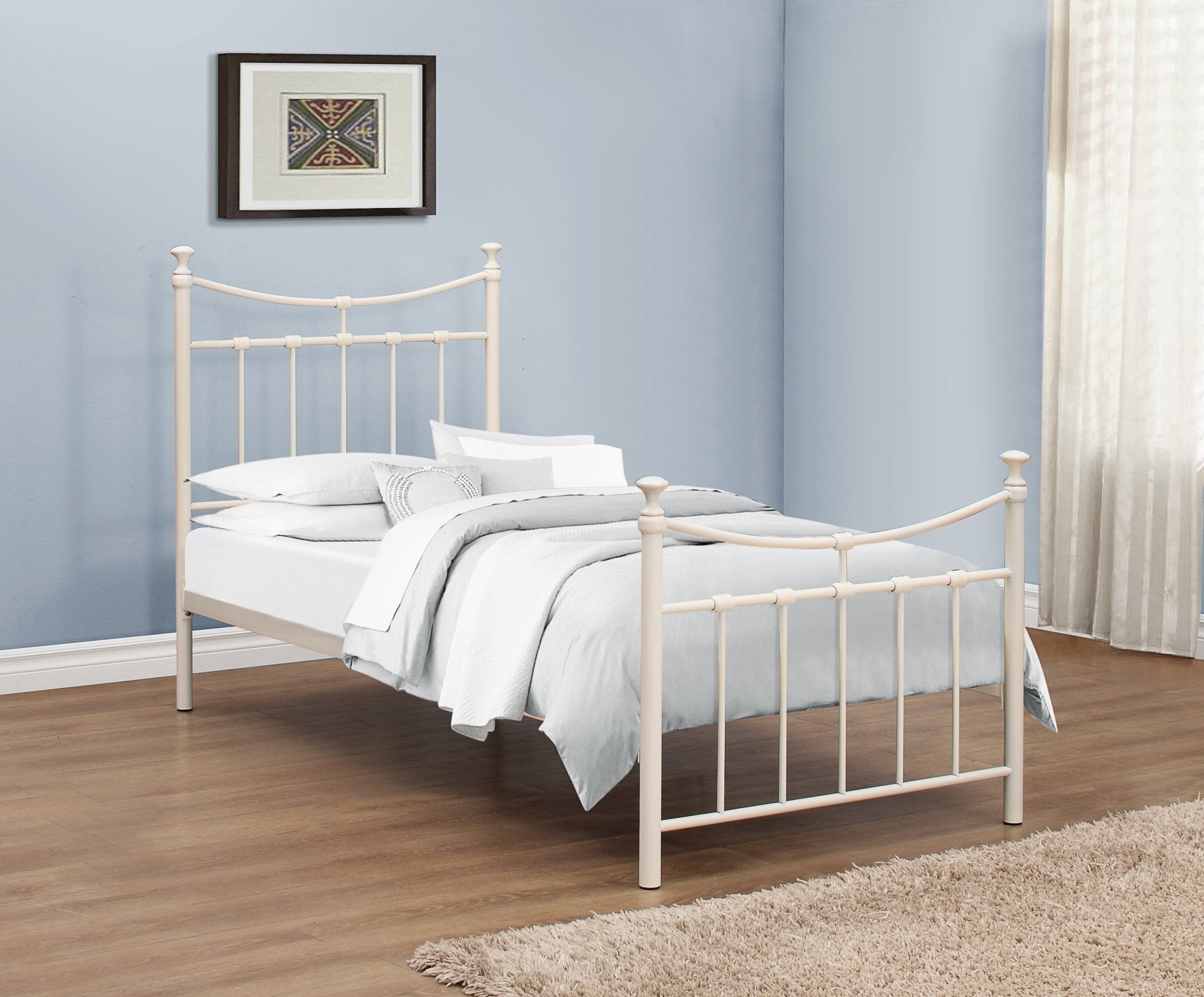 Emily Single Bed - Cream-0