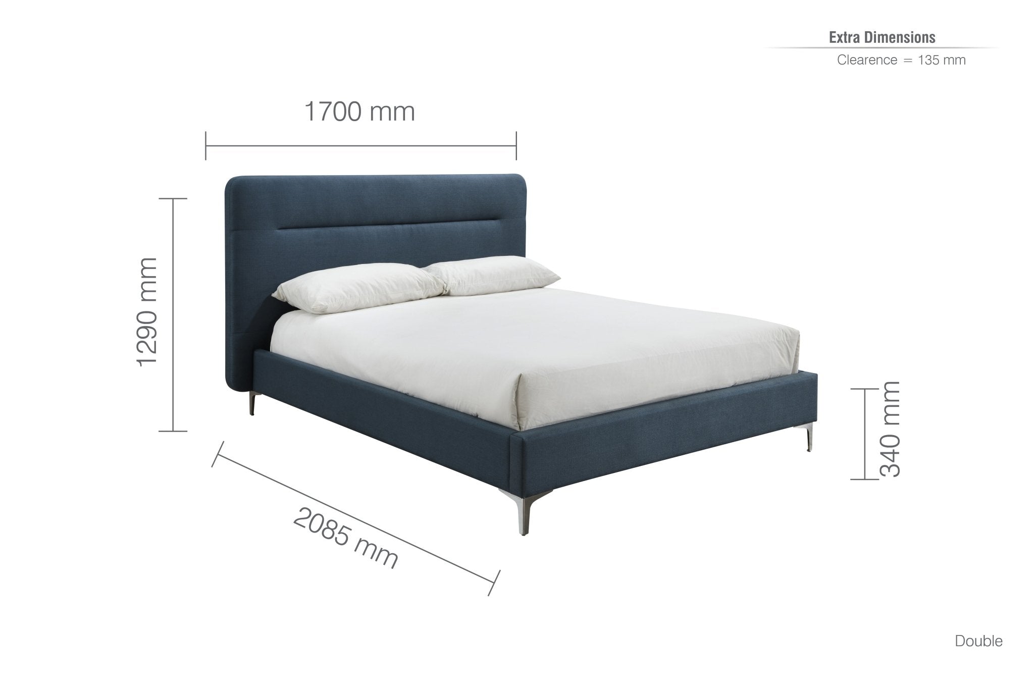 Finn Double Bed Blue-1