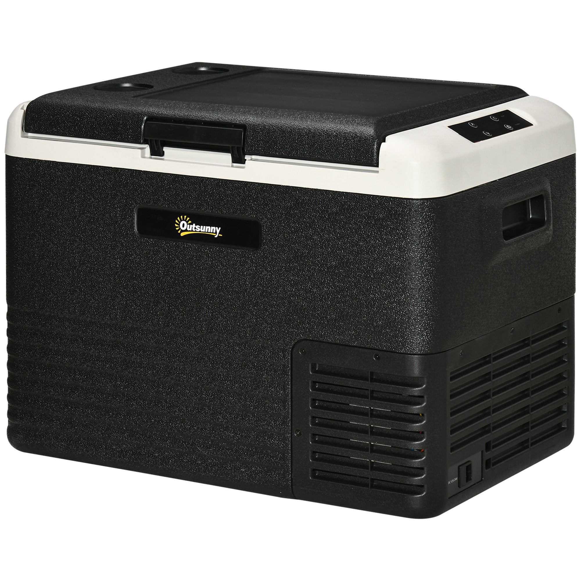 40L Car Refrigerator, Portable Compressor Car Fridge Freezer, Electric Cooler Box with 12/24V DC and 110-240V AC, Down to -20℃-0