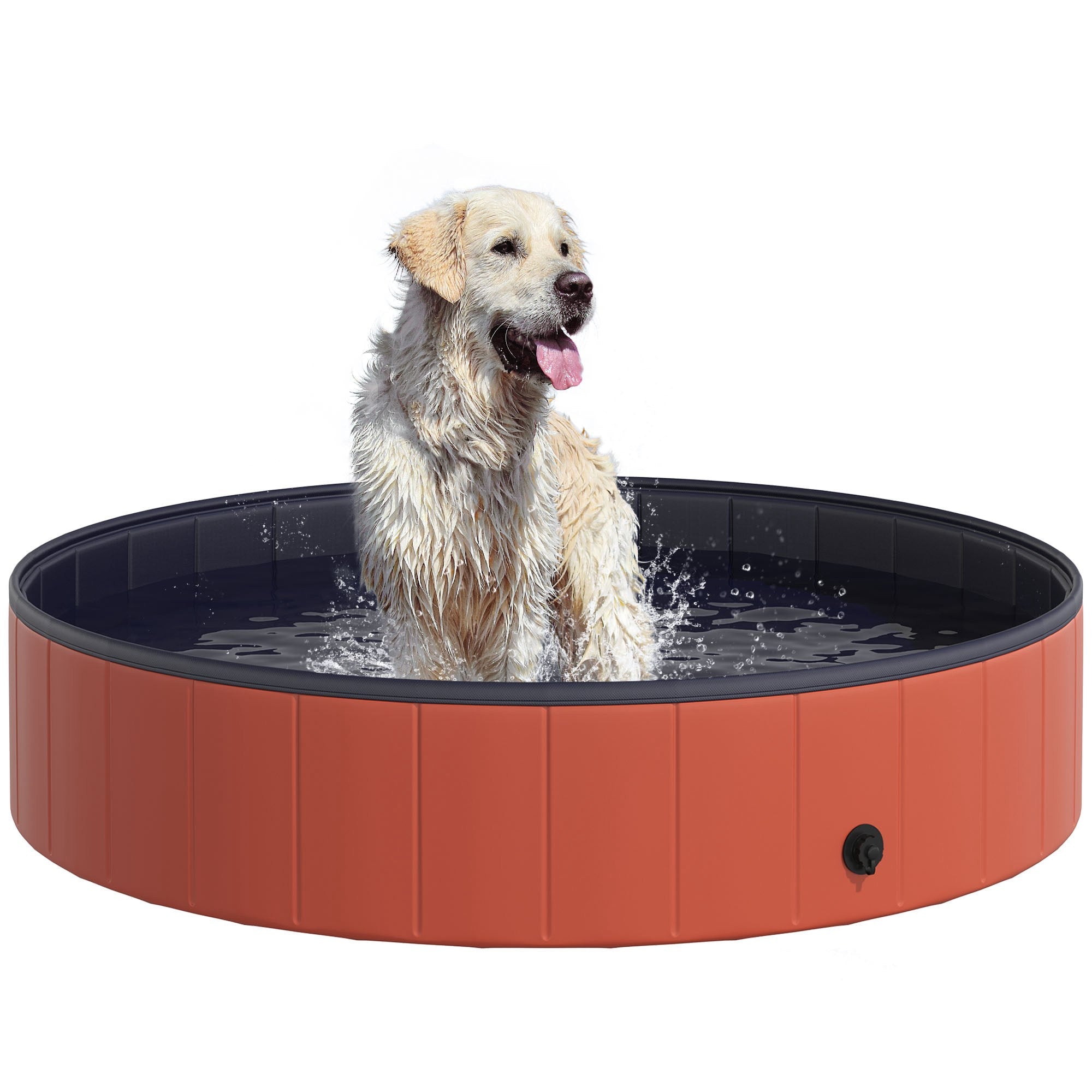 140 x 30H cm Pet Swimming Pool-Red-0