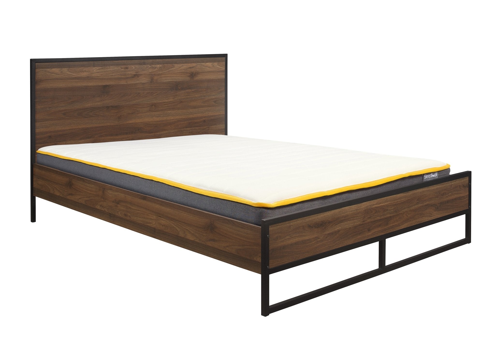 Houston Small Double Bed Brown-3