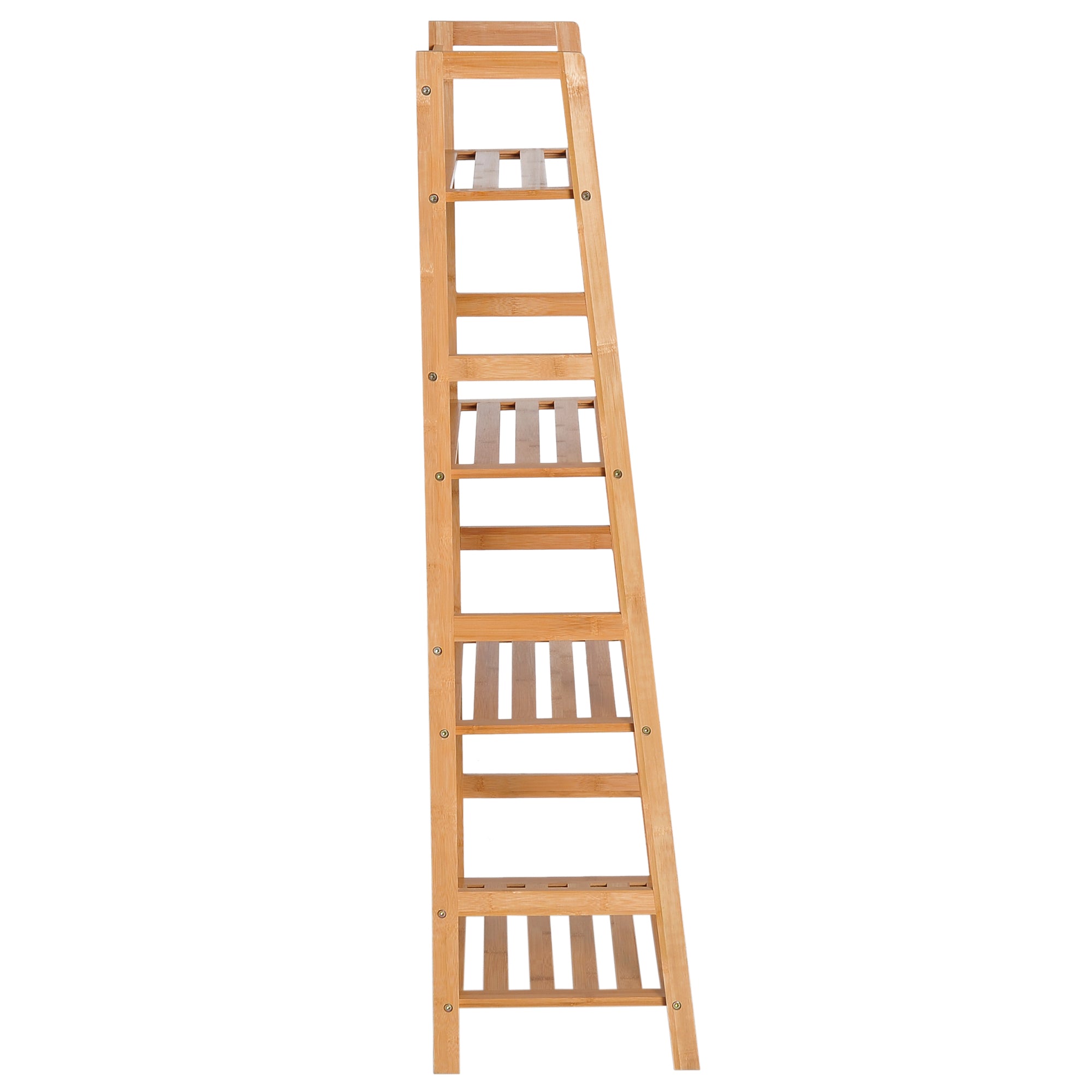 4 Tier Ladder Shelf Unit Storage Unit Shelf DIY Plant Shelving Stand Holder Organiser-3