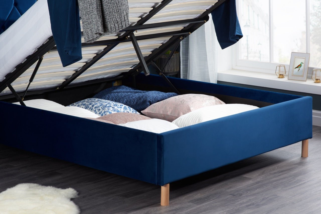 Loxley King Ottoman Bed Blue-4