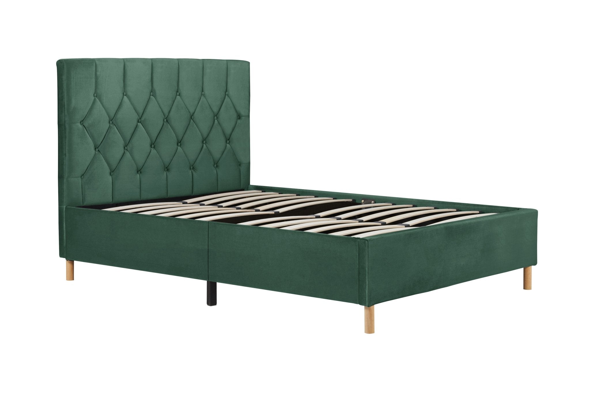 Loxley Small Double Bed Green-4