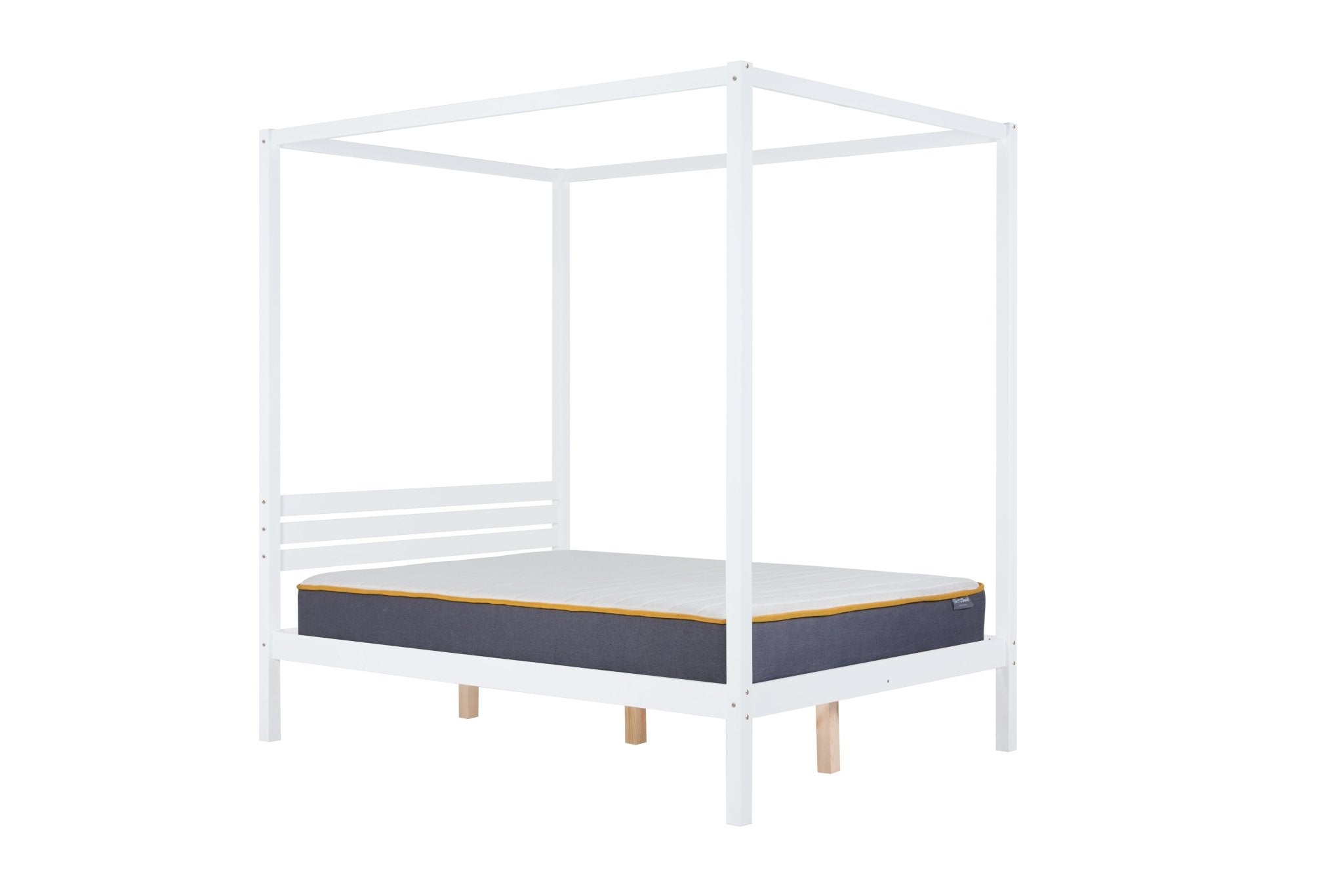 Mercia Four Poster King Bed White-2