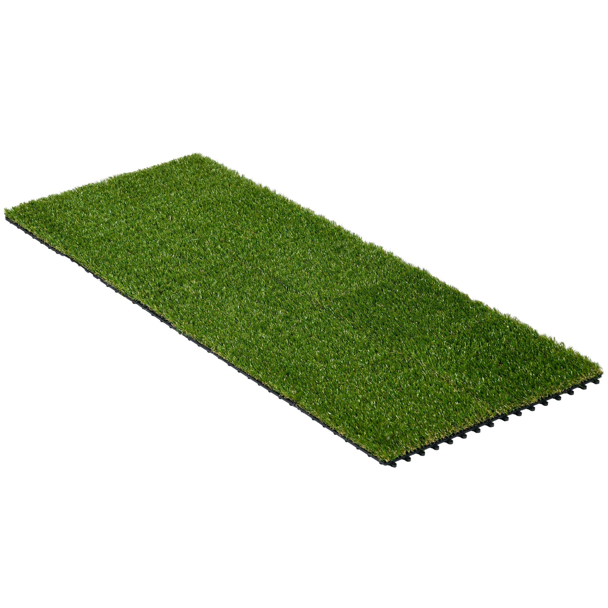 10 PCs 30 x 30cm Artificial Grass Turf, 25mm Pile Height Grass Carpet Fake Grass Mat UV Resistance for Outdoor-0