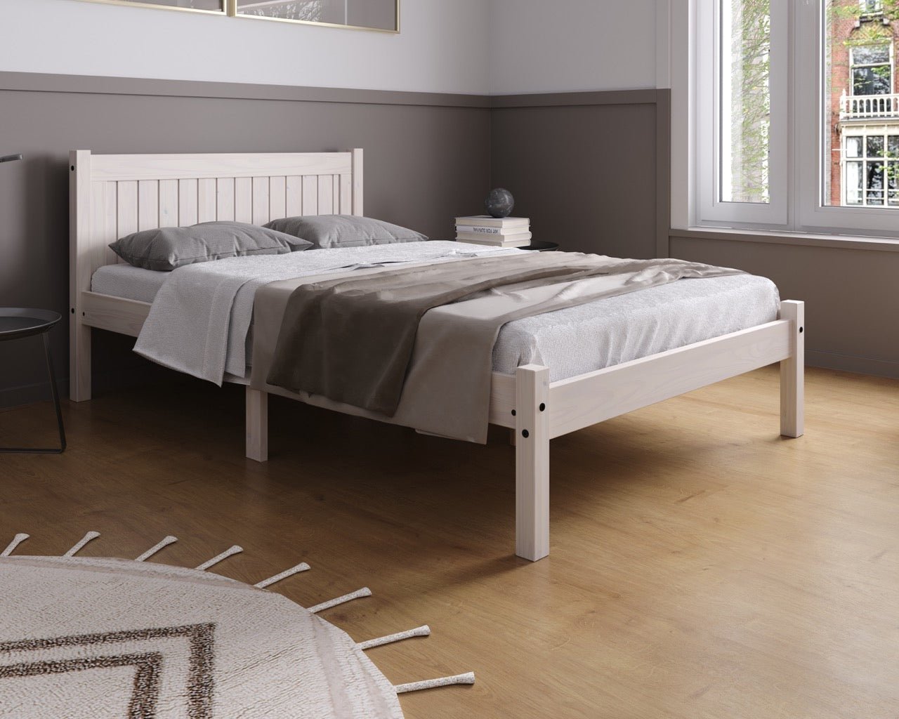 Rio Double Bed White-0