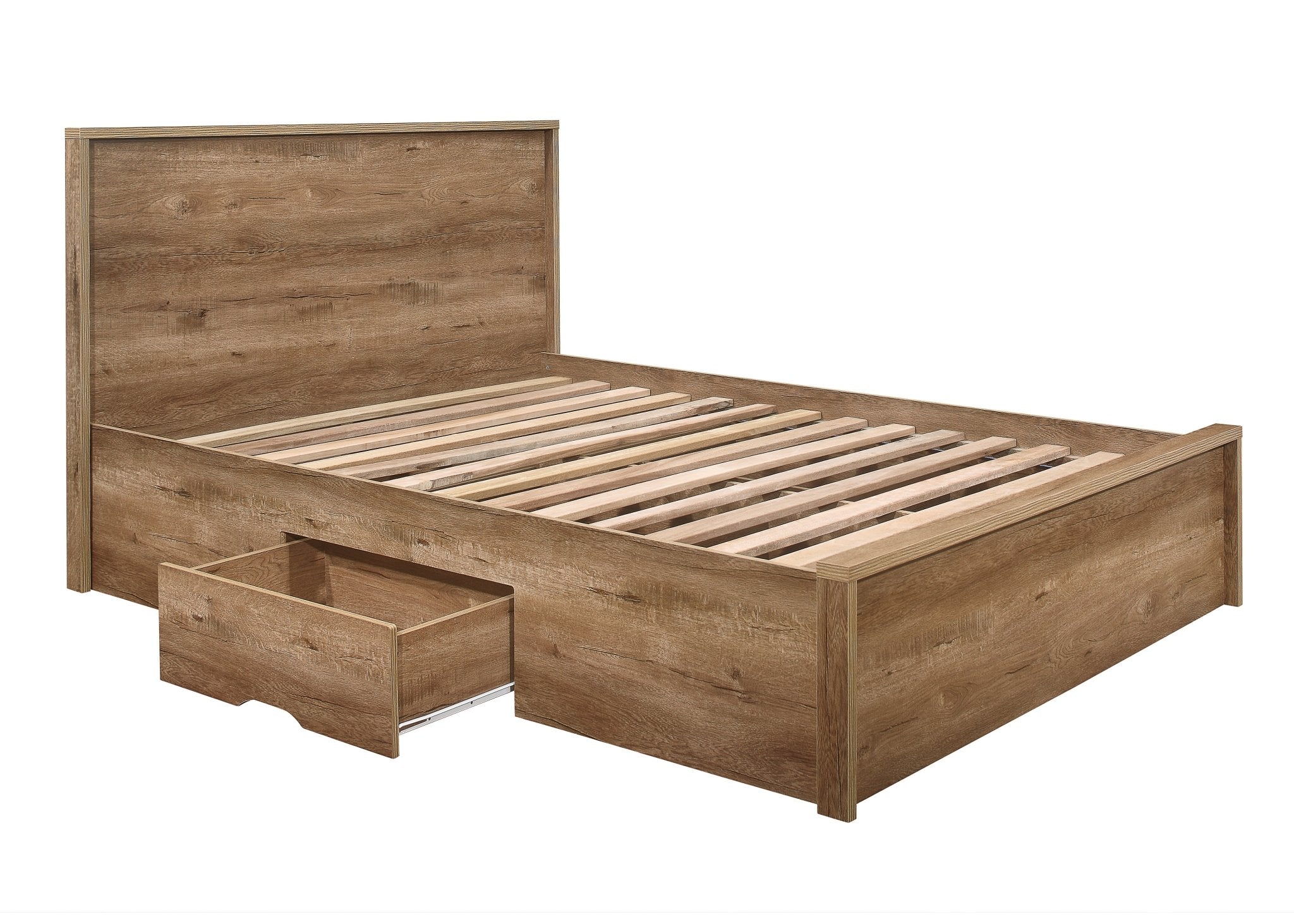 Stockwell King Bed Rustic Oak-4