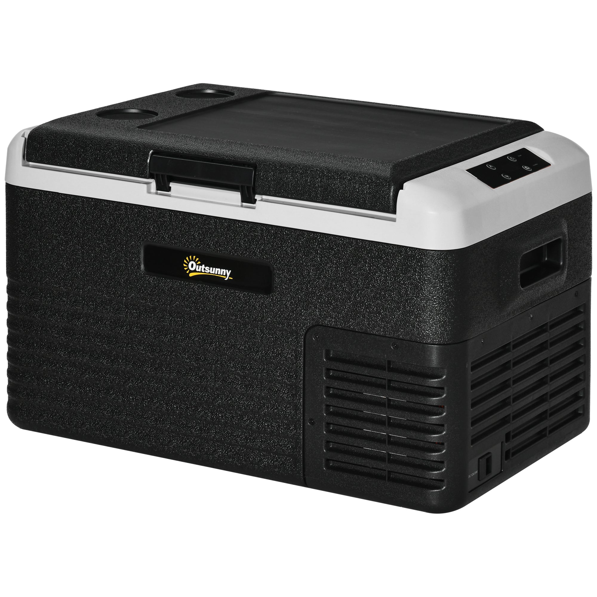 30L Car Refrigerator, Portable Compressor Car Fridge Freezer, Electric Cooler Box with 12/24V DC and 110-240V AC for Picnic, Down to -20℃-0