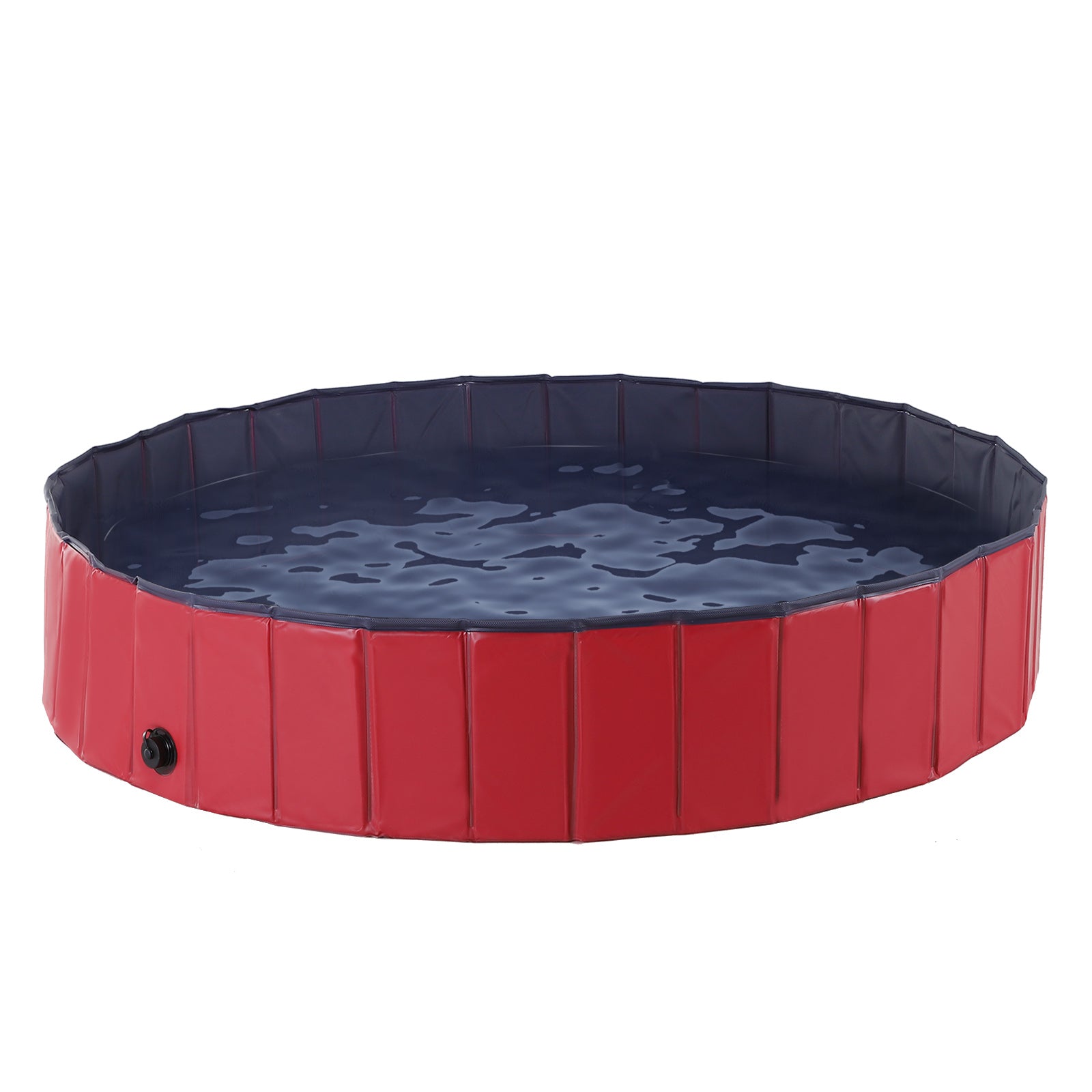 160 x 30H cm Pet Swimming Pool - Red/Dark Blue PVC-0