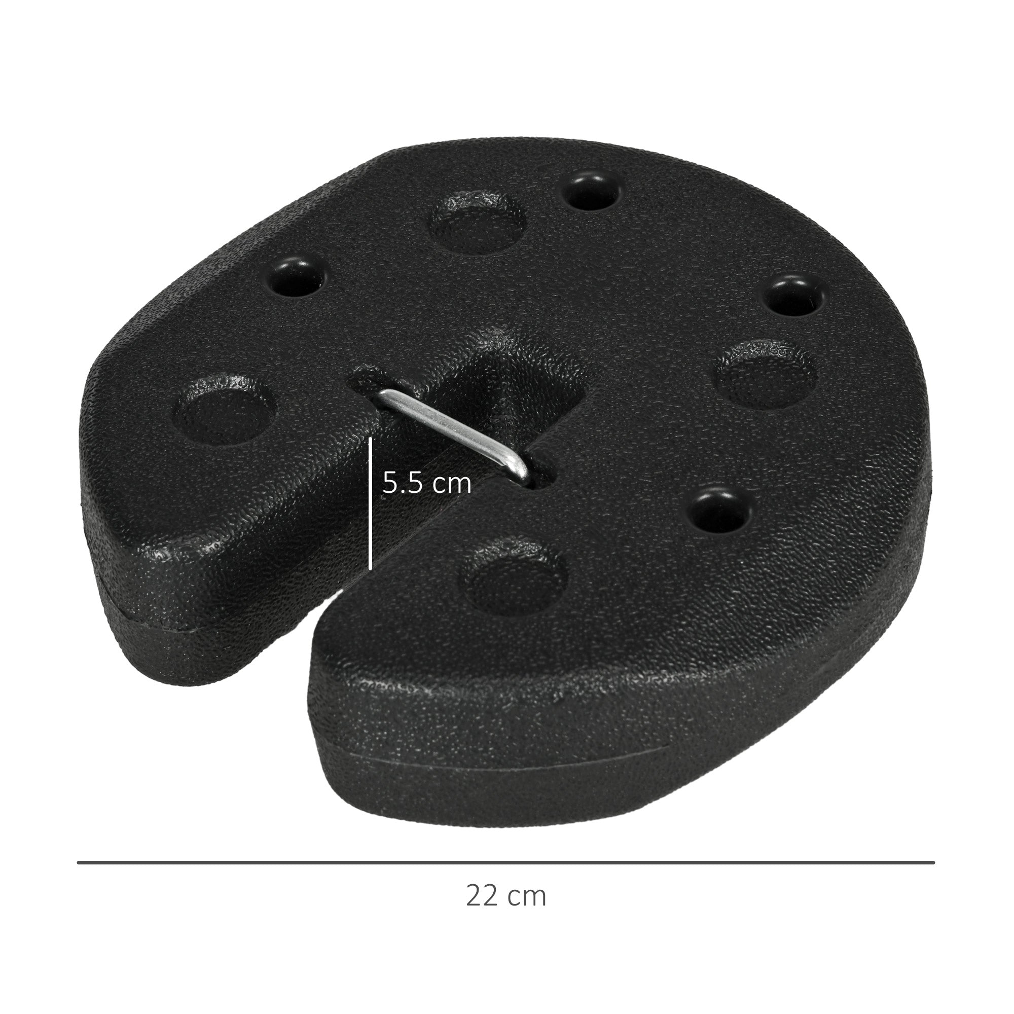 12KG Gazebo Weights Set of 4, Weights for Gazebo Legs with Reinforce Pins and Carry Belt, for Canopies Marquees Tents-2